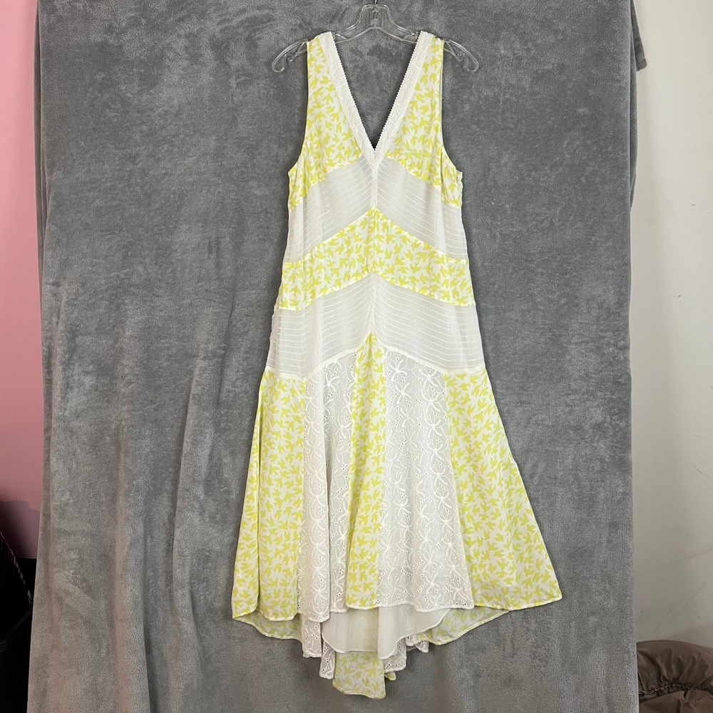 Anthropologie Leifnotes Midi Dress Womens 14 Patchwork‎ Prairie Cottagecore
